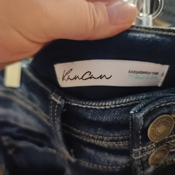 Kancan Distressed High Rise Crop Jeans NWT - Picture 14 of 15